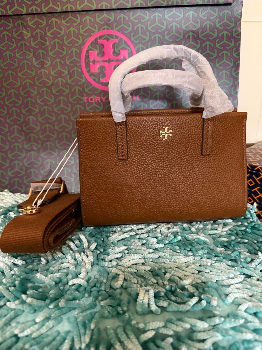 Authentic Brand New Tory Burch Blake Mini Bag Cortado/908